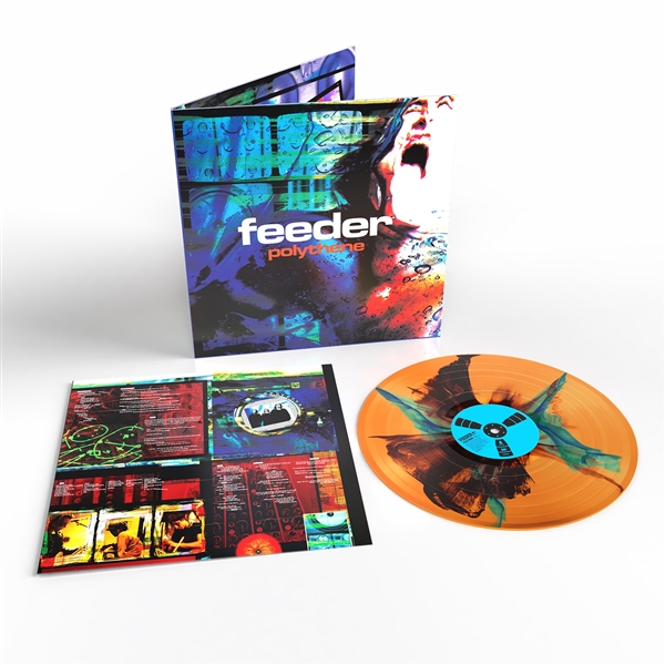 Feeder - Polythene (30th Anniversary) (transparent Orange/black/blue)